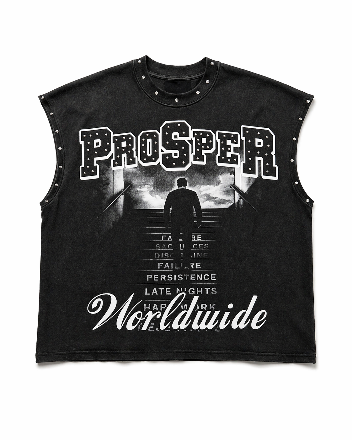 PREVAIL SLEEVELESS TEE BLACK