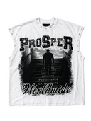 PREVAIL SLEEVELESS TEE WHITE