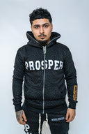 "BLACK ZIP UP"