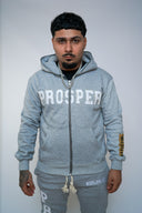 "GRAY  ZIP UP"
