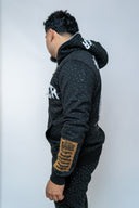 "BLACK ZIP UP"