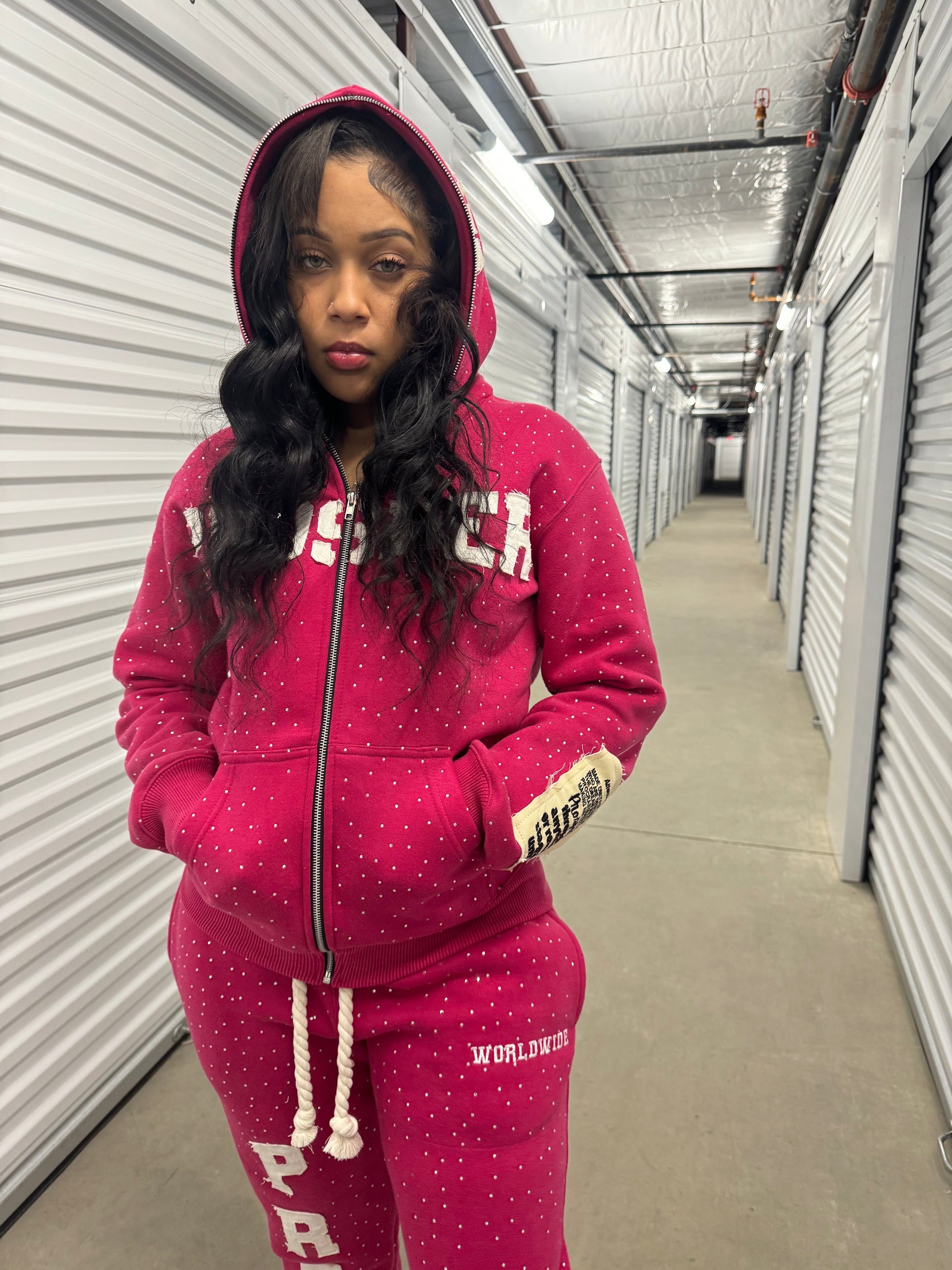 "PINK ZIP UP"