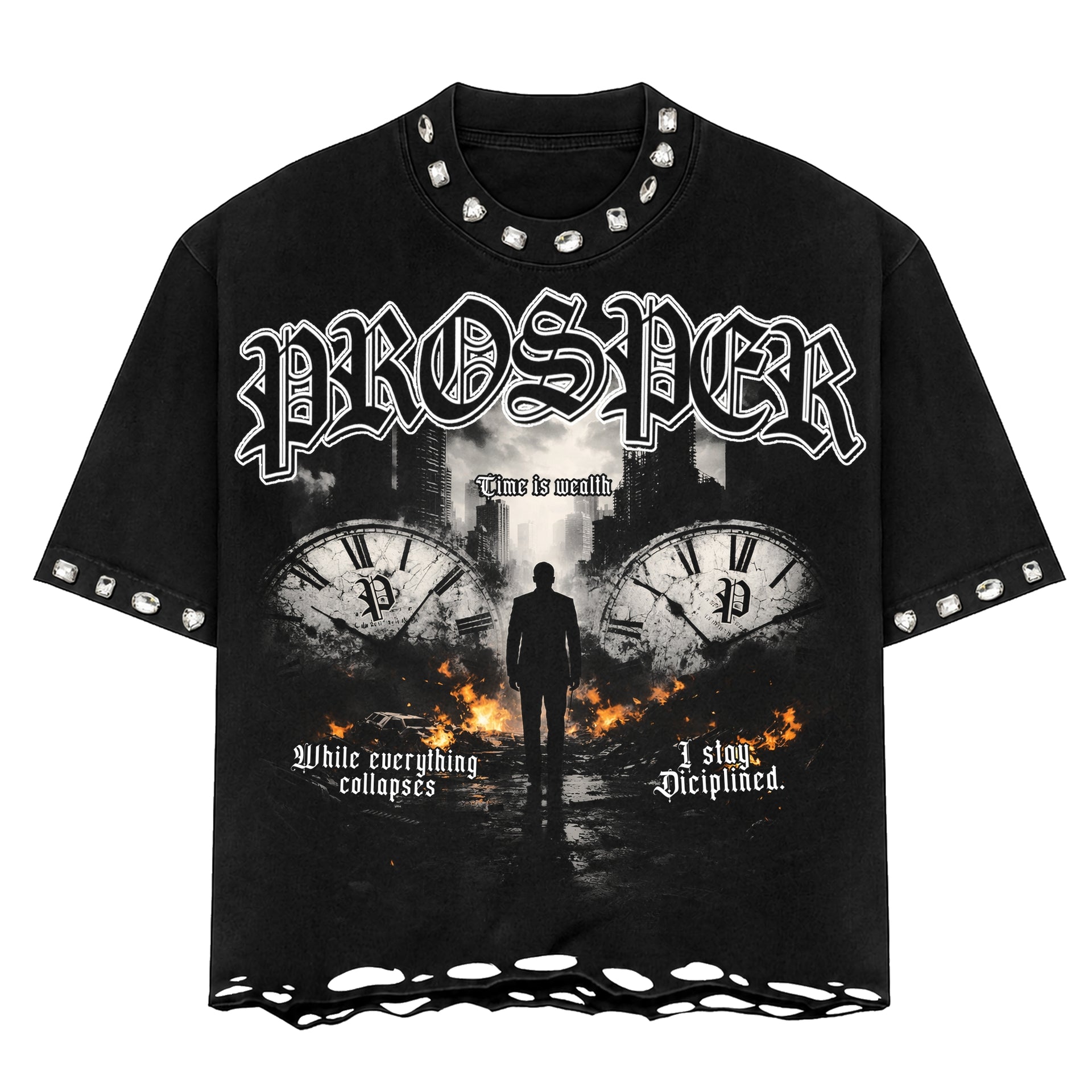 "CHARCOAL" TEE