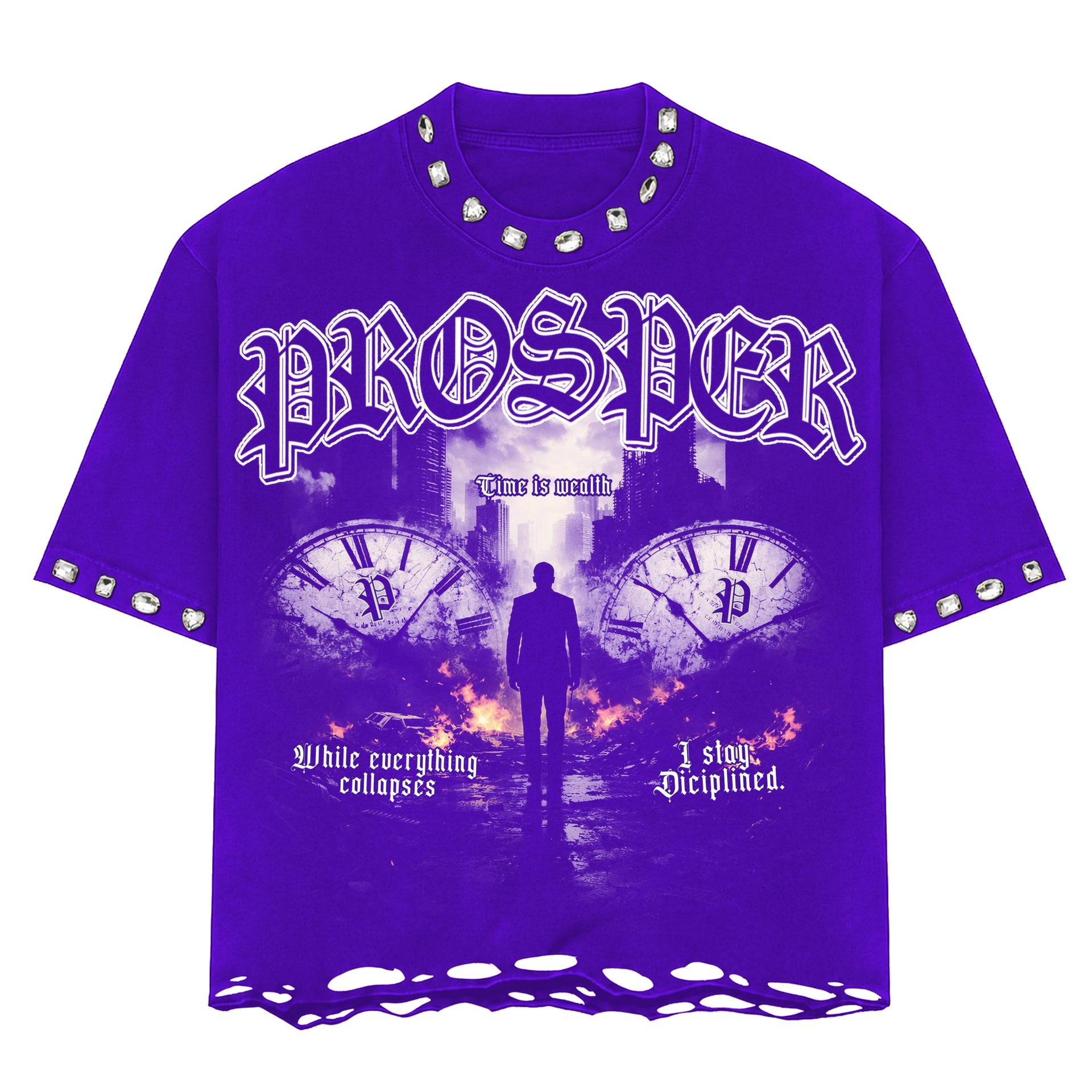 "NESSA" PURPLE TEE