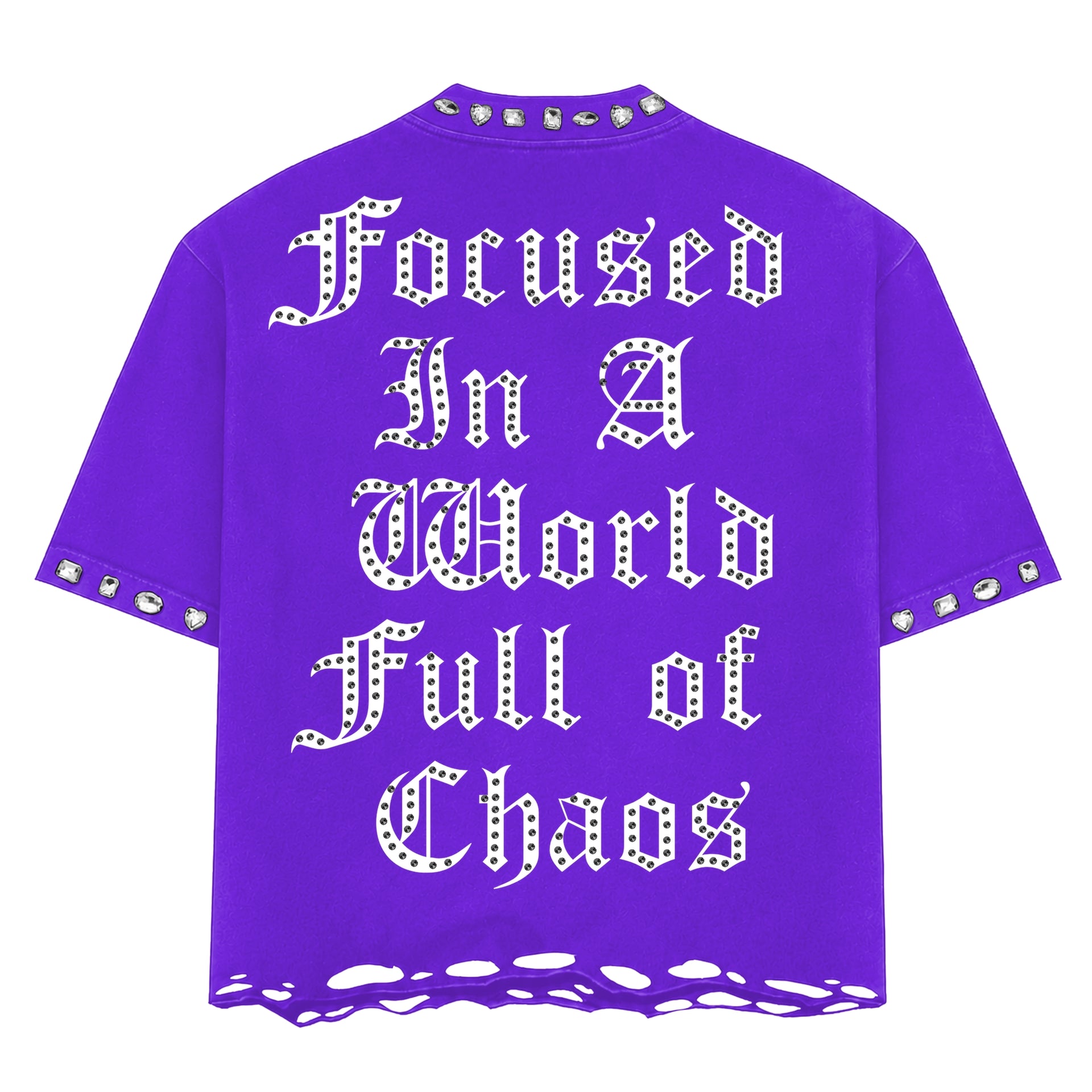 "NESSA" PURPLE TEE